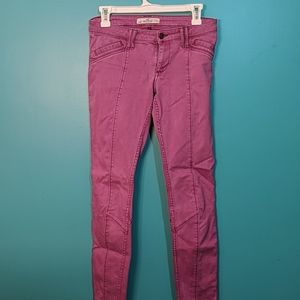 Purple twill Hollister pants